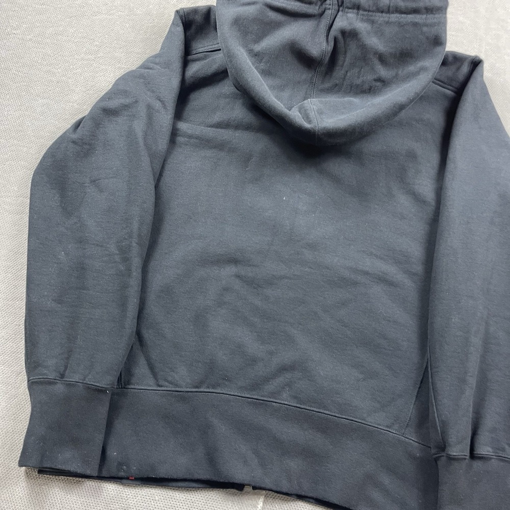 American Giant Hoodie Mens Large Black Heavy Cotton Zip Up Sweater Outdoor Work - Picture 6 of 12